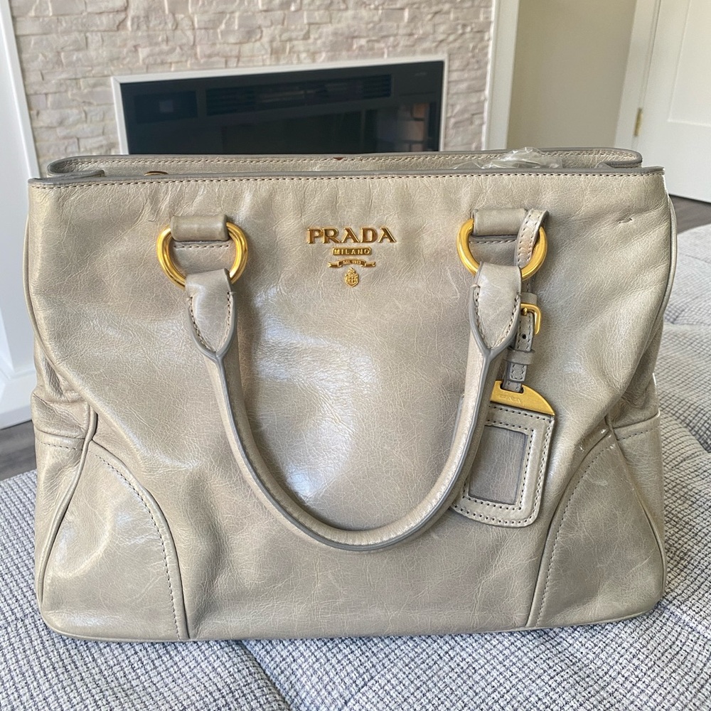 Prada Vitello Shine Handbag